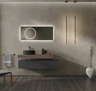 Комплект мебели Modulare 140 подвесной Антрацит