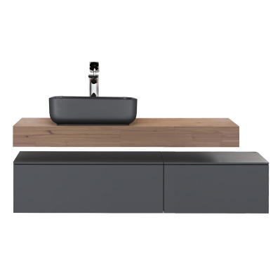 Тумба Modulare модульная 140 см антрацит