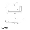 Раковина Luxor 80 с щелевым сливом