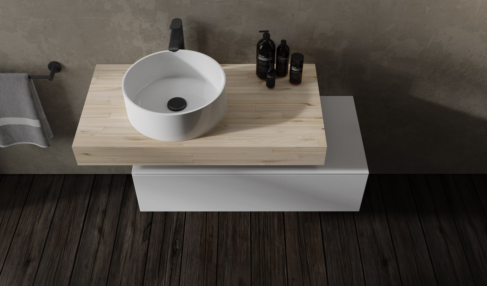 Тумба Modulare модульная 100 см белая