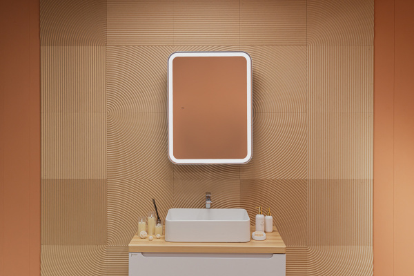 Зеркало-шкаф Ленора Антрацит 60х80 Бесконтакт