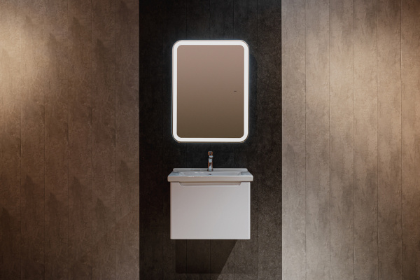 Зеркало-шкаф Ленора Белый 60х80 Бесконтакт