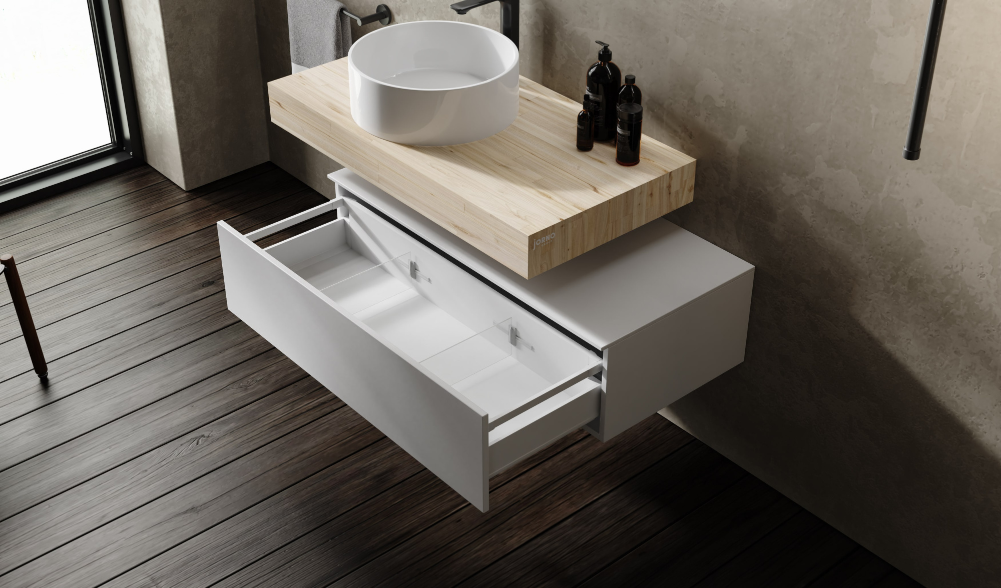 Тумба Modulare модульная 100 см белая