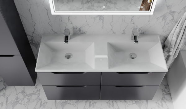 Тумба Вектор 120 подвесная антрацит