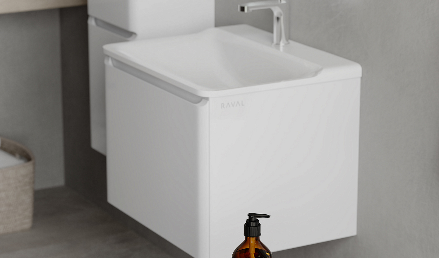 Комплект мебели Вельто 60, белый подвесной