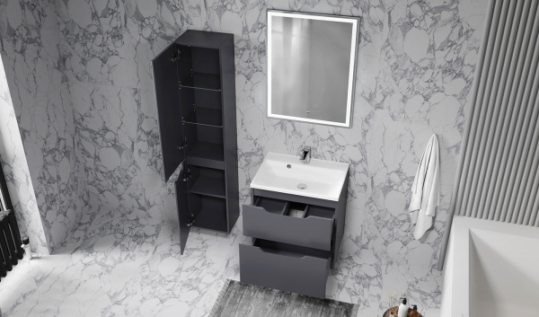 Тумба Вектор 60 подвесная антрацит