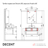 Тумба Decent 80 подвесная Антрацит