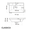 Раковина Classica 70