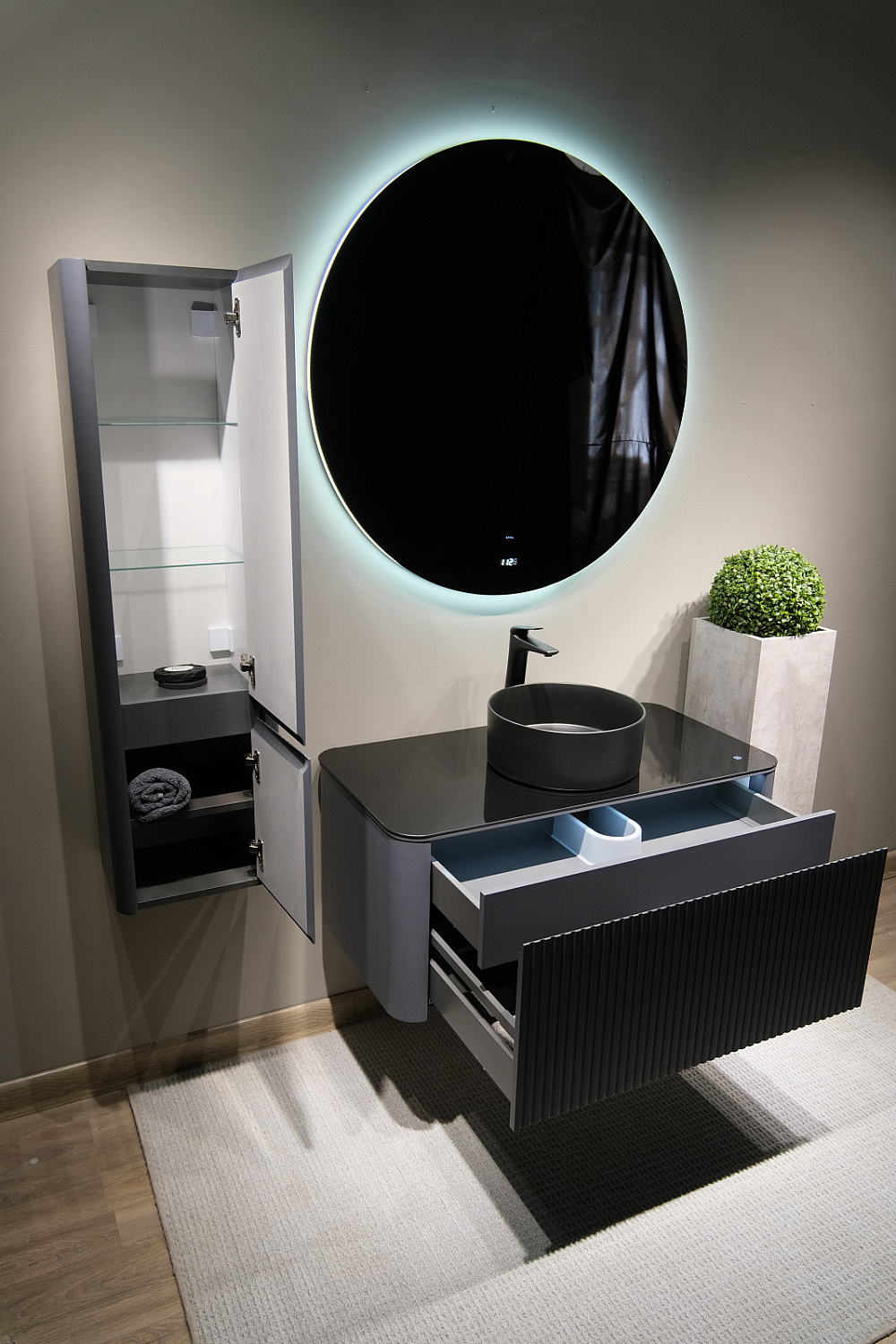 Пенал Lumino 120 подвесной Антрацит