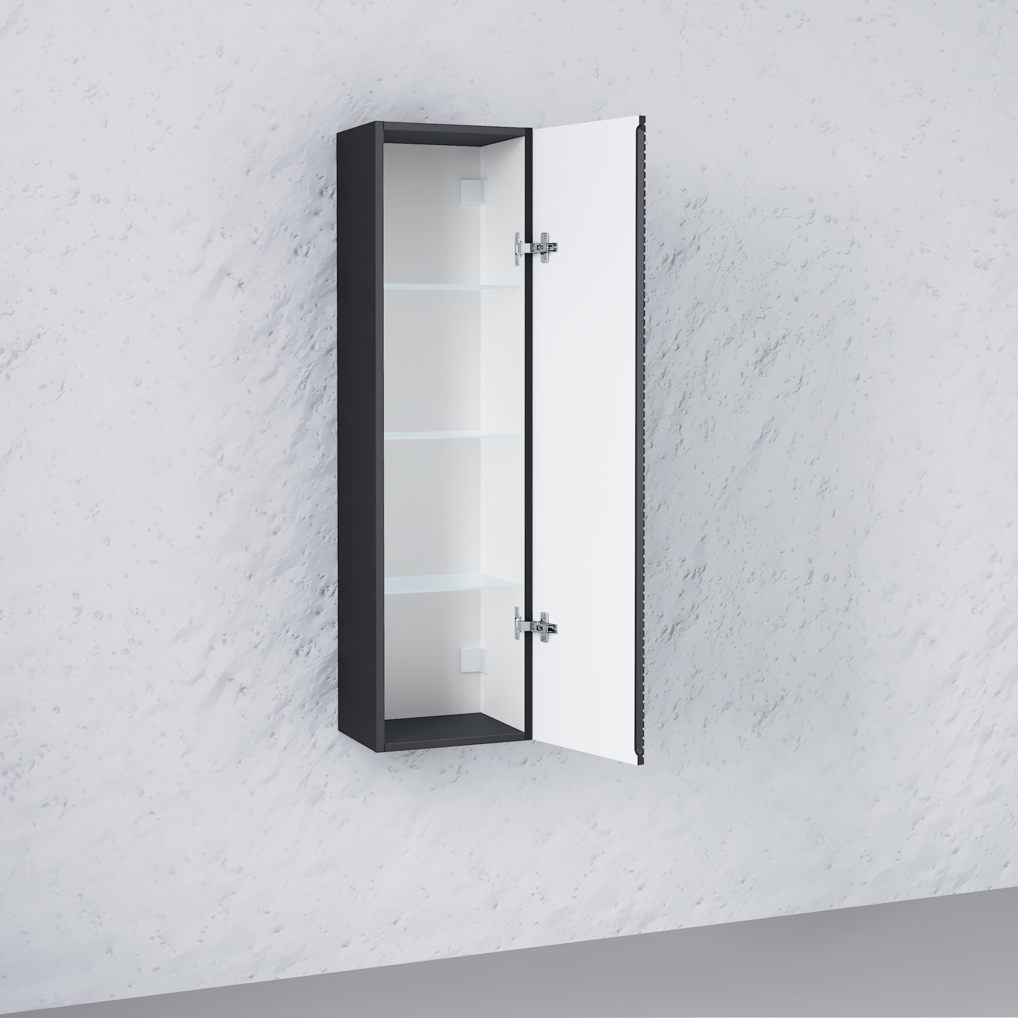 Пенал Stone 120 подвесной, антрацит