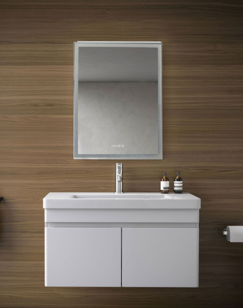 Зеркало-шкаф Правый Альма Белый 60х80 Сенсор 3-6К Часы