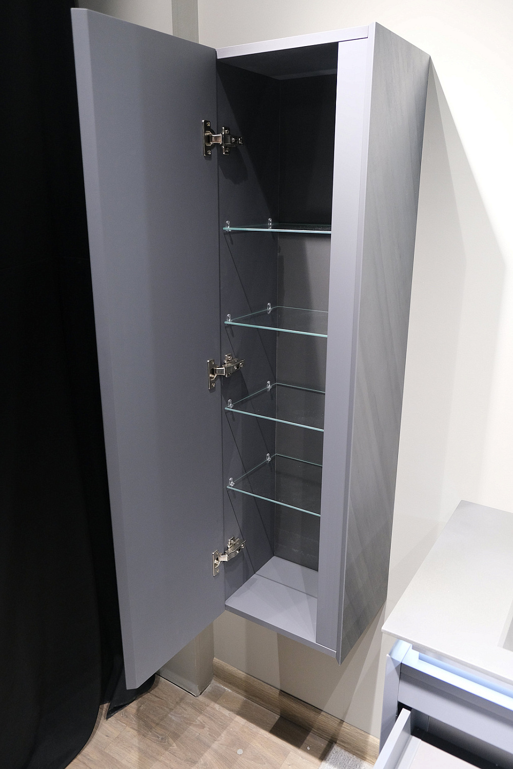 Пенал Инклайн 120 подвесной, бетон