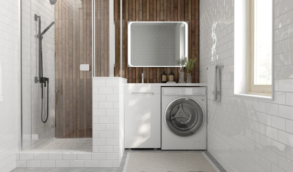 Тумба под стиральную машину Форте 110, напольная левая