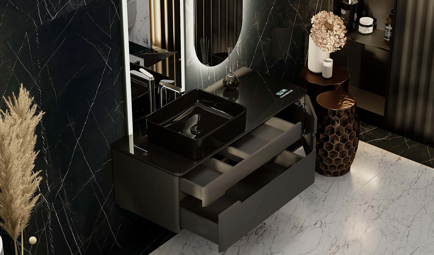 Комплект Shine 120 с Музыкальным Модулем, антрацит