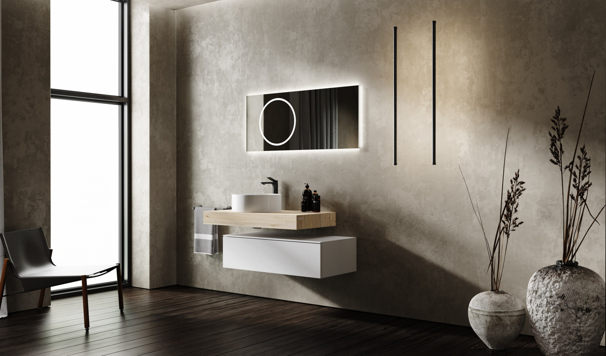 Тумба Modulare модульная 100 см белая