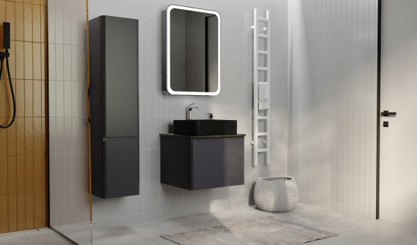 Комплект Морелле 60 (подвесной) антрацит /трюфель