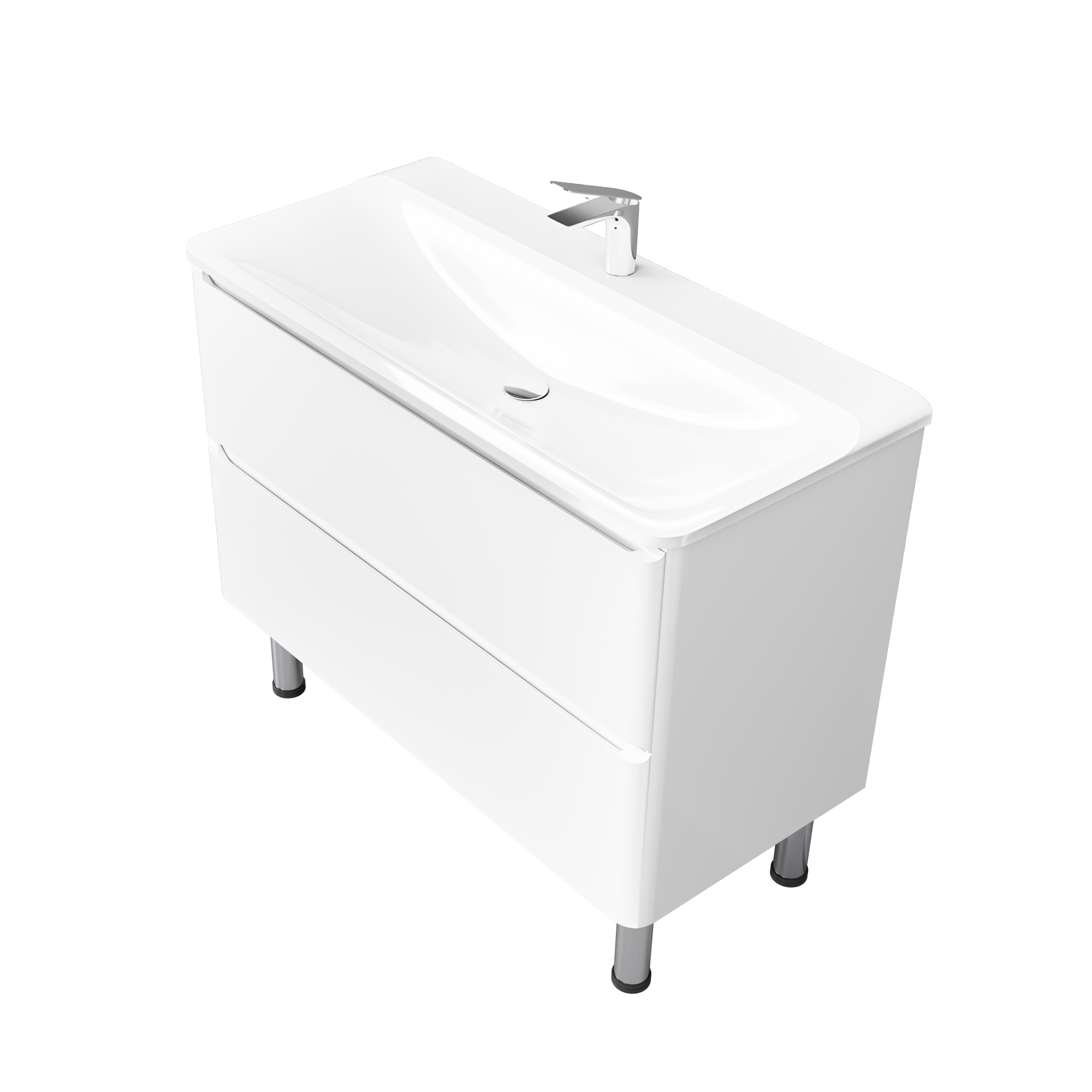 Тумба напольная Welto c 2 ящ. 100 см