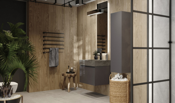 Тумба Фацет 60 подвесная, антрацит