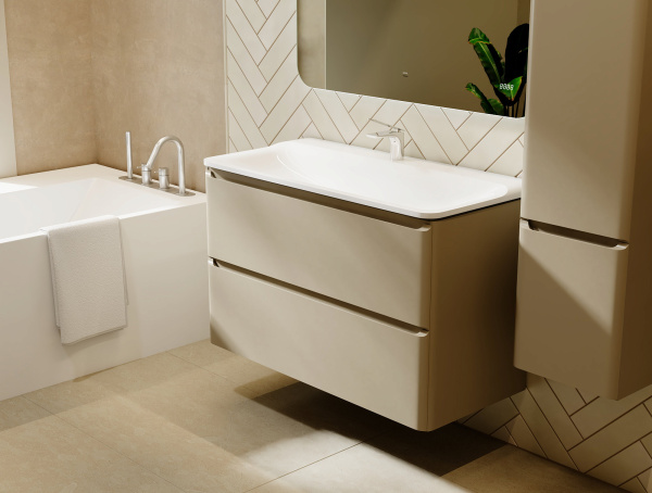 Комплект мебели Welto 100 с 2 ящ. подвесной светло-коричневый