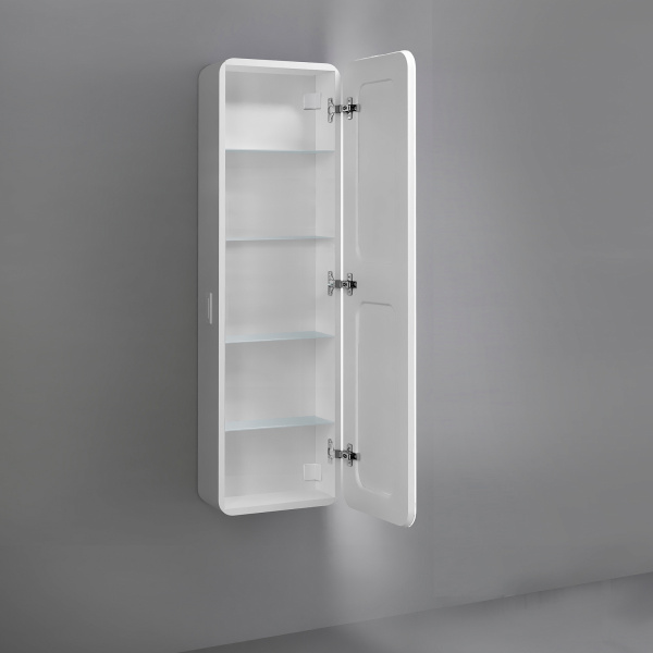 Пенал Модуль 120, белый подвесной