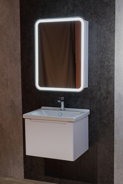 Зеркало-шкаф Ленора Белый 60х80 Бесконтакт