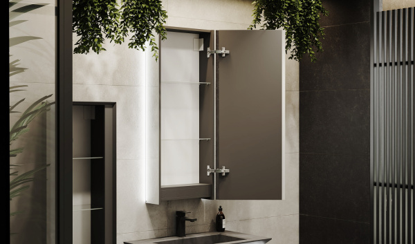 Зеркало-шкаф Инклайн 45 Антрацит