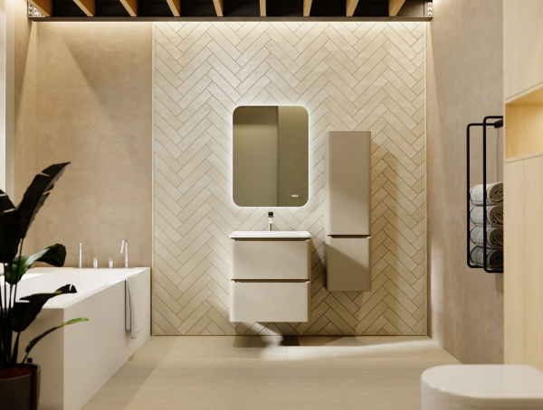 Комплект мебели Вельто 60 с 2 ящ. одвесной светло-коричневый