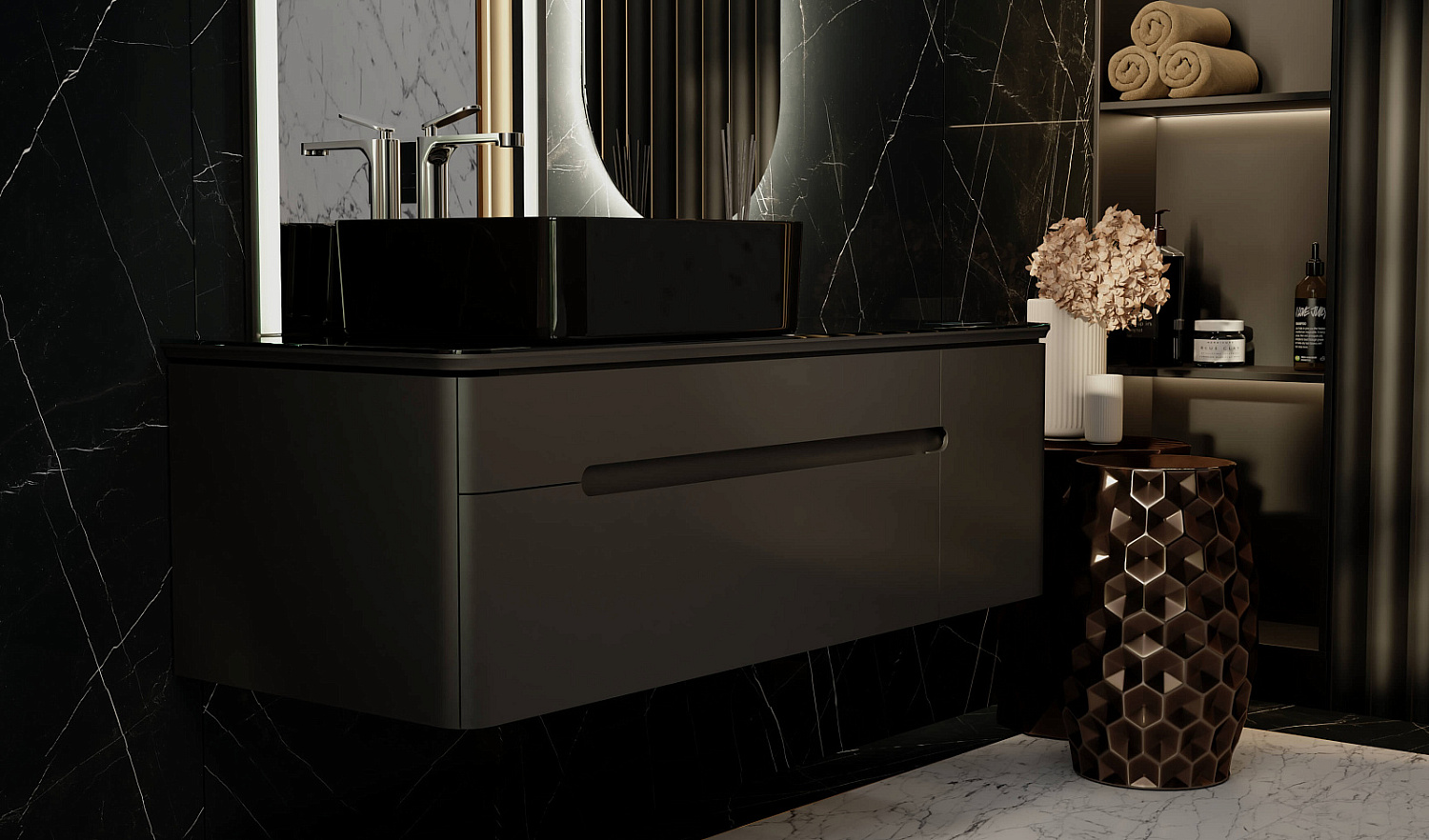 Комплект Shine 120 с Музыкальным Модулем, антрацит