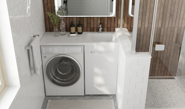 Тумба под стиральную машину Форте 110, напольная правая