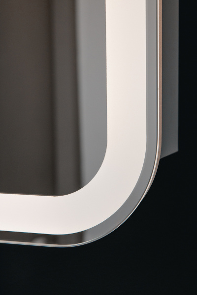 Зеркало-шкаф Ленора Белый 60х80 Сенсор 3-6К Часы Антипар