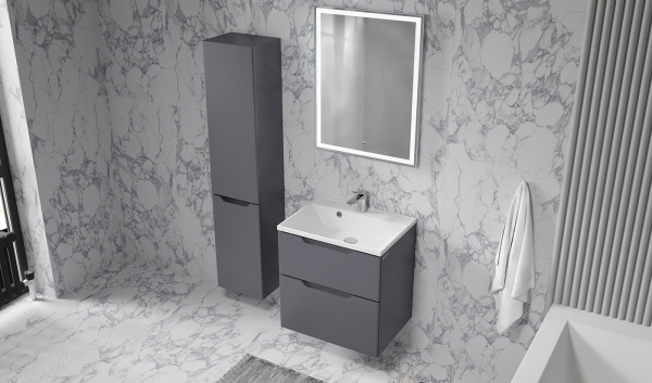 Тумба Вектор 60 подвесная антрацит