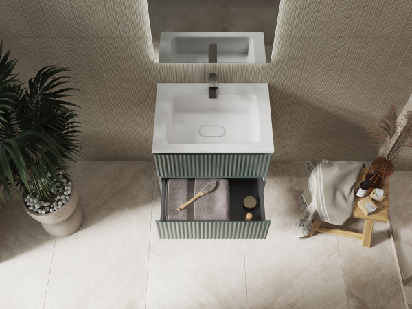 Тумба Костон 60 подвесная Зелёная