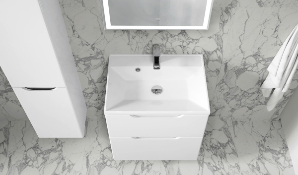 Тумба Вектор 60 подвесная белая