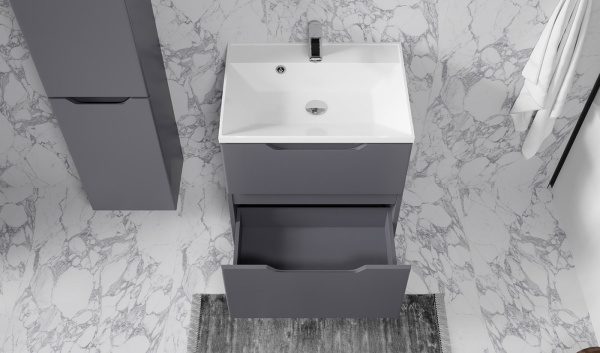 Тумба Вектор 60 подвесная антрацит