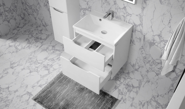 Тумба Вектор 60 подвесная белая