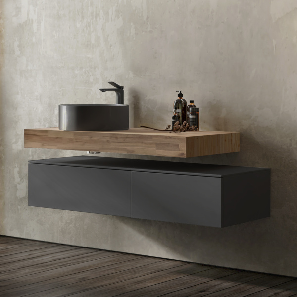 Комплект мебели Modulare 140 подвесной Антрацит