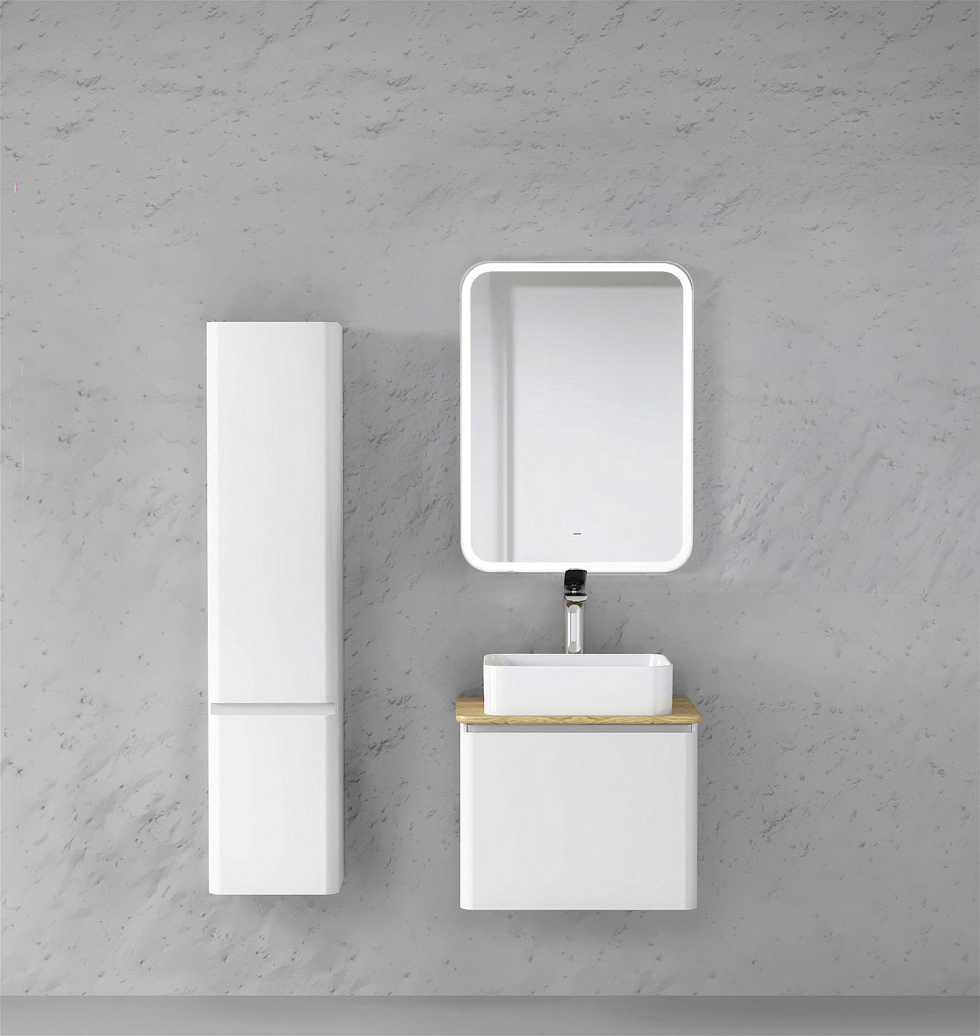 Пенал Морелле , подвесной белый