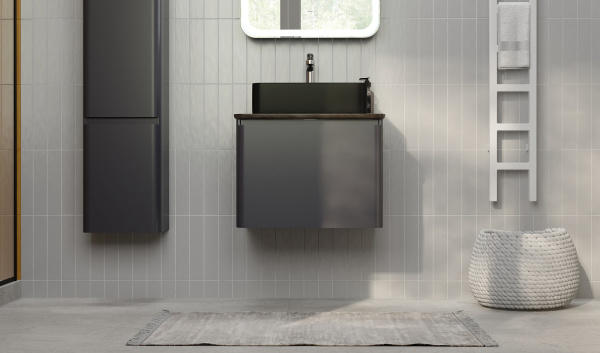 Тумба Морелле 60 подвесная Антрацит/Трюфель