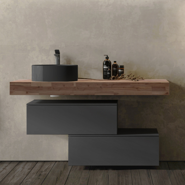 Комплект мебели Modulare 120 подвесной Антрацит