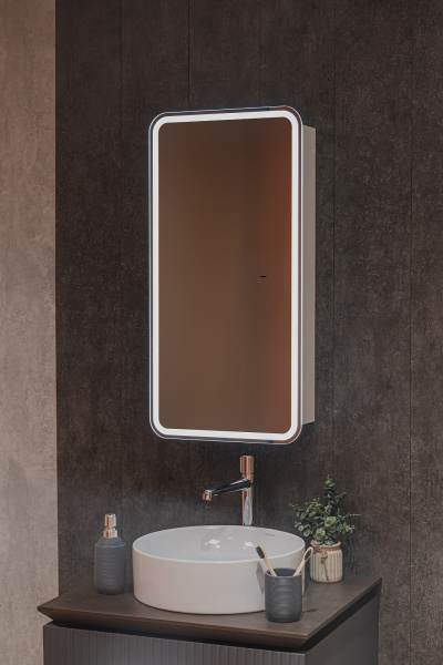 Зеркало-шкаф Ленора Белый 40х80 Бесконтакт