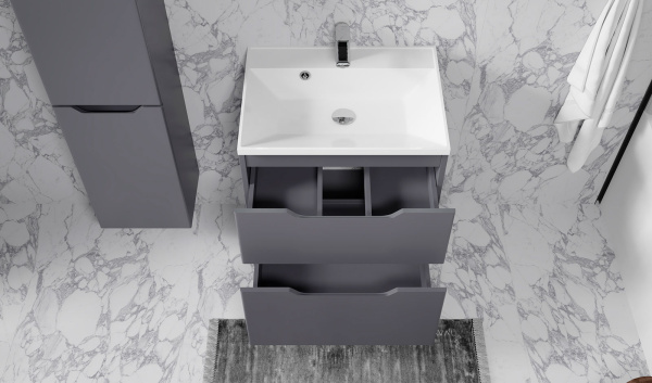 Тумба Вектор 70 подвесная антрацит