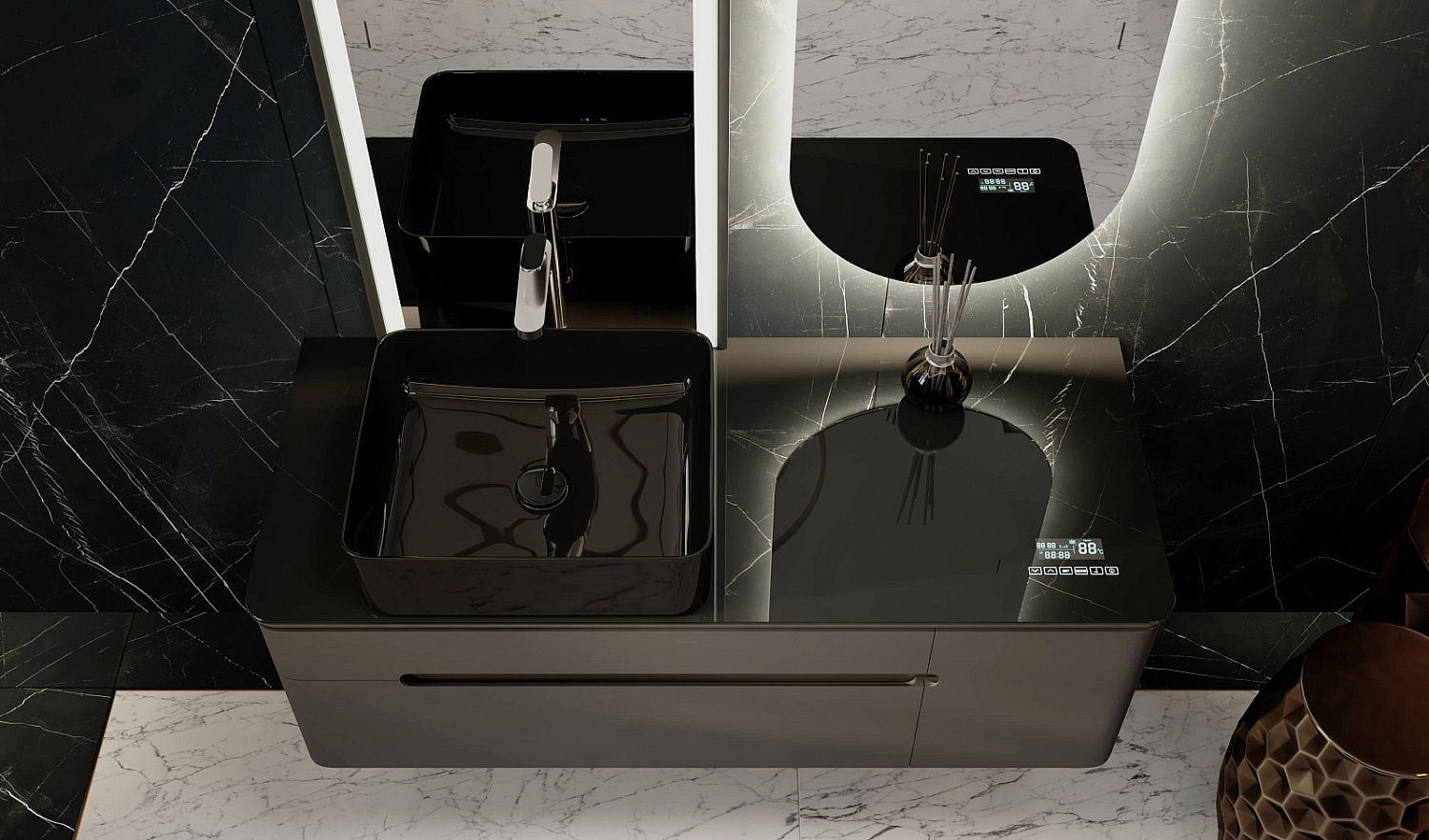 Комплект Сияние 120 с Музыкальным Модулем, антрацит