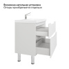 Тумба Вектор 70 подвесная белая