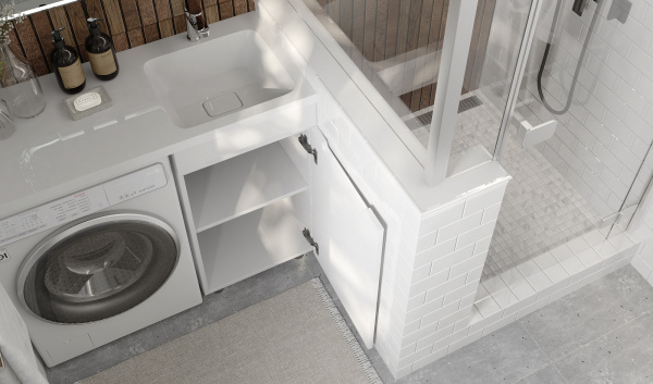 Тумба под стиральную машину Форте 110, напольная правая