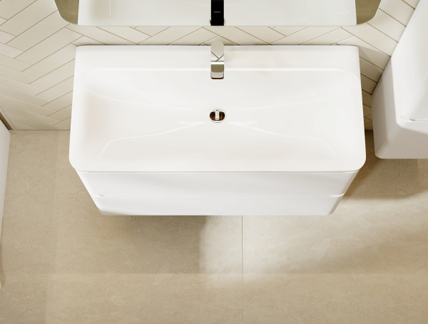 Комплект мебели Welto 100 с 2 ящ. подвесной белый