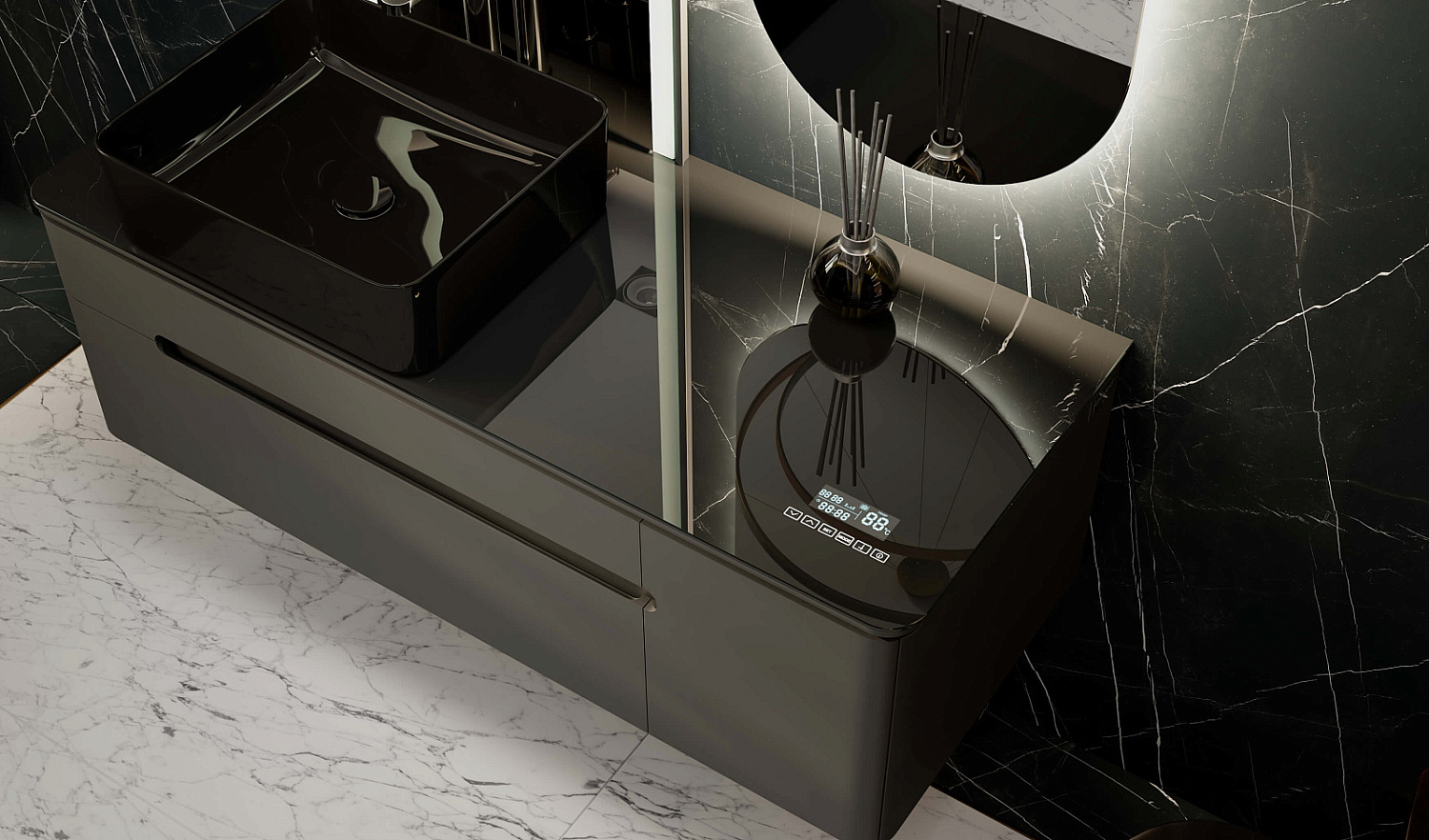 Комплект Shine 120 с Музыкальным Модулем, антрацит