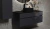 Тумба Decent 100 антрацит, с керамогранитной столешницей