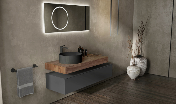 Комплект мебели Modulare 140 подвесной Антрацит