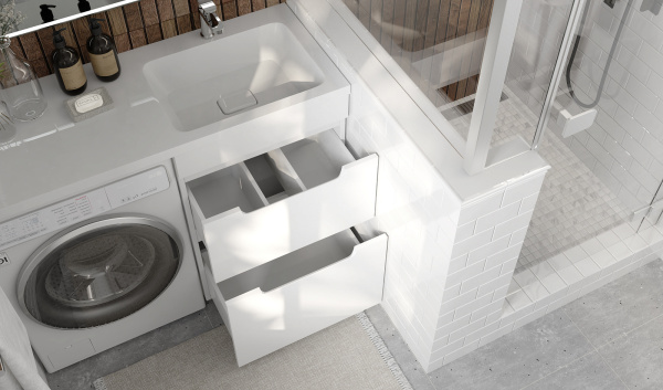 Тумба под стиральную машину Форте 120, напольная правая