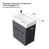 Тумба Брик 55 подвесная Антрацит